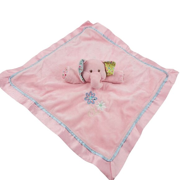 Mary Meyer Other - Mary Meyer Baby Elephant Plush Lovey Security Blanket Ella Bella Satin Edge